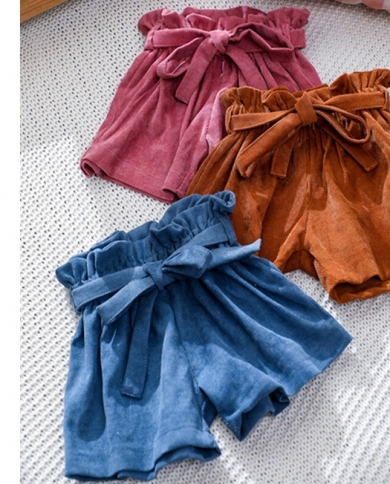 Summer Girls' Cotton High Waist Children's Shorts