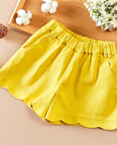 בנות קיץ חדש תחרה מזדמן מותניים אלסטיים שלוש נקודות מכנסיים חמים