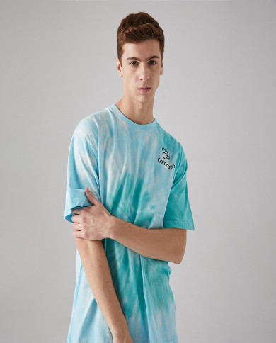 Couple Tie-dye Printed Half Sleeve T-shirt