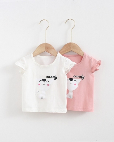 New Girls' Tops Summer Baby Cartoon Printed T-shirt
