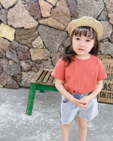 New Letter Printed T-shirt Boys And Girls Cotton Short-sleeved T-shirt