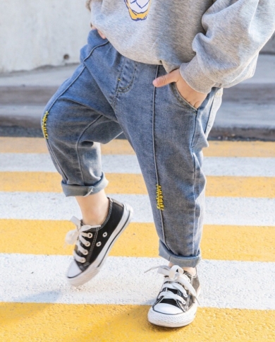 Autumn New Style Handsome Children's Baby Casual Long Jeans