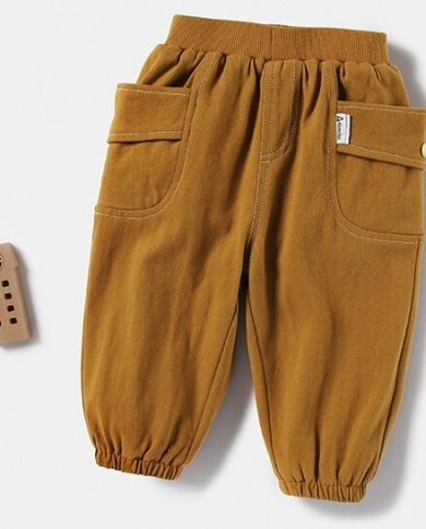 Boys Plus Velvet Thick Autumn And Winter New Casual Pants