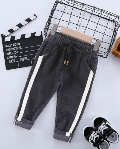 New Spring Baby Casual Loose Corduroy Trousers