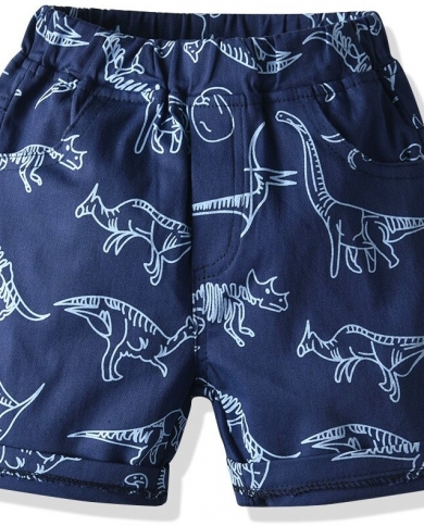 Casual Elastic Boys' Dinosaur Five-point Beach Pants