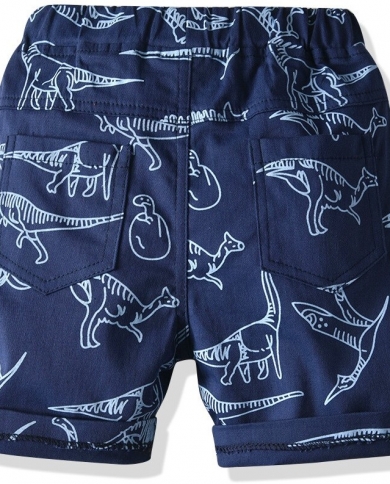 Casual Elastic Boys' Dinosaur Five-point Beach Pants