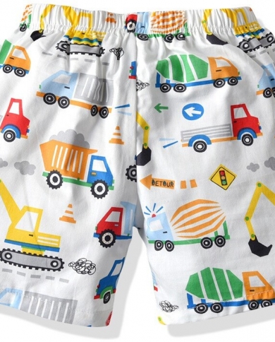 Cartoon Car Leisure Baby Home Beach Shorts