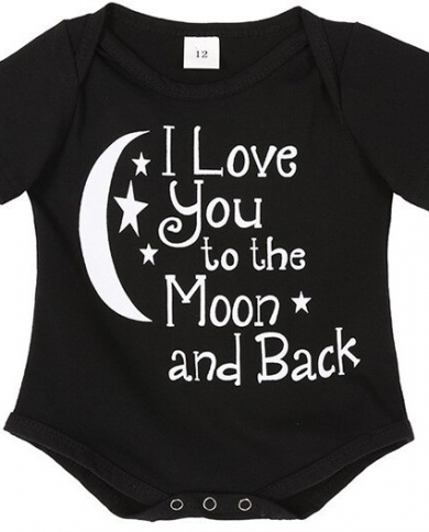 בגד גוף תינוקות בשילוב הדפס ירח