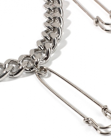 Fashion Simple Paperclip Pants Chain Jeans Dance Belt