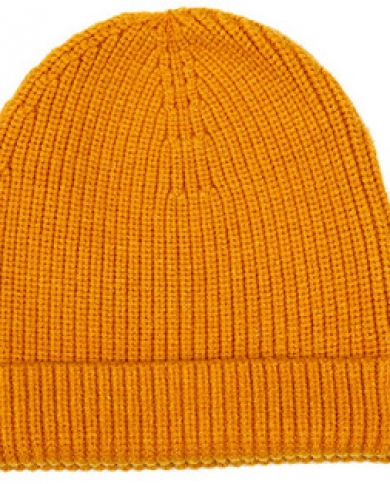 Зимняя однотонная вязаная шапка унисекс