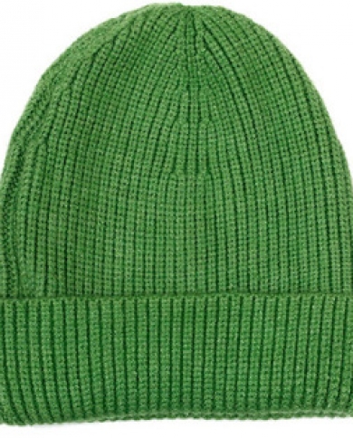 Зимняя однотонная вязаная шапка унисекс