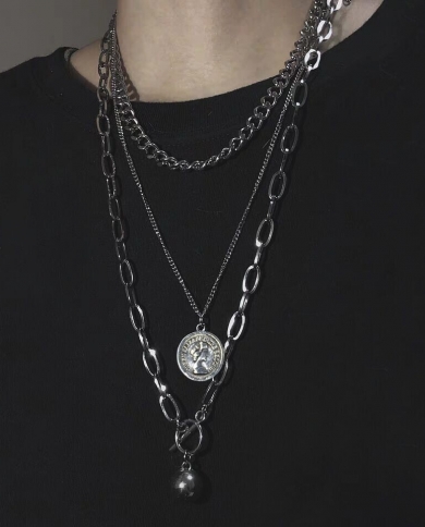 Hip-hop Sweater Chain Personality Multi-layer Decoration Accessories