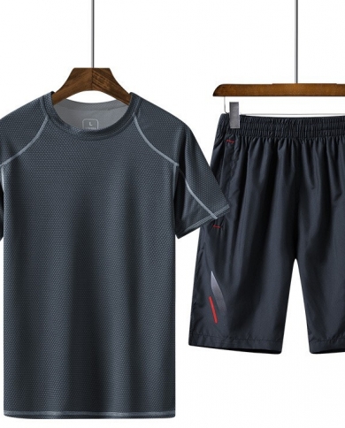 Men's Summer Quick-drying Breathable Short-sleeved Sports Suit
