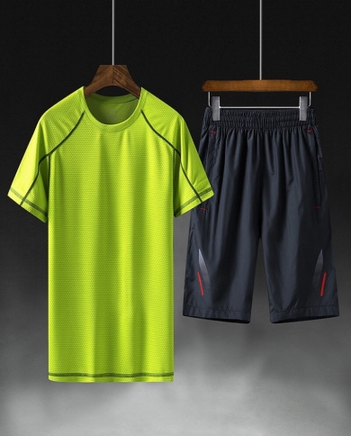Men's Summer Quick-drying Breathable Short-sleeved Sports Suit