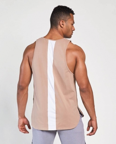 Men's Sports Vest Summer Stretch Fitness Clothing Basketball Training Sleeveless Vest