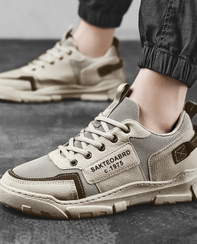 Low Cut Casual Sneakers British Martin Shoes Men's Shoes