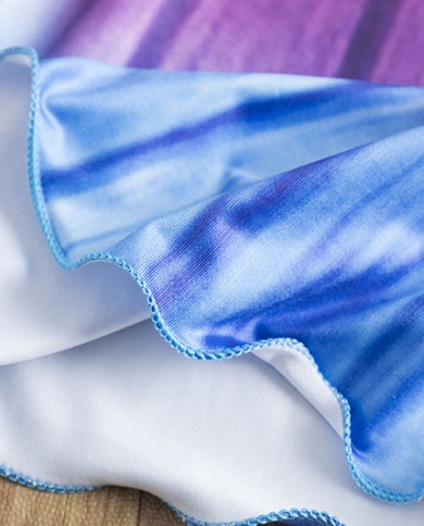 שמלת ילדה בת ים קטנה חדשה קיץ פלאפי עם שרוולים קצרים