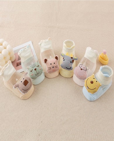 גרביים מזדמנים אופנתיים מתוקים וחמודים לכל משחקי קריקטורה לתינוק גרבי דק לנשימה