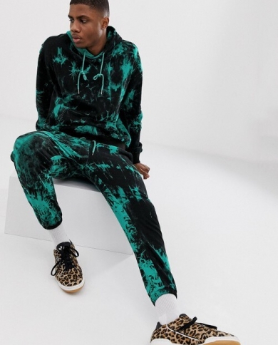 Autumn And Winter New Men's Casual Suit Digital Printing Squandering Hooded Sports Suit Men