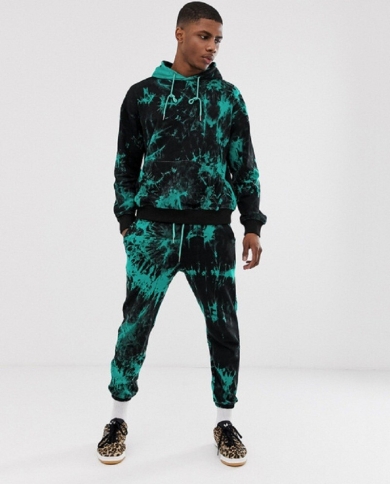Autumn And Winter New Men's Casual Suit Digital Printing Squandering Hooded Sports Suit Men
