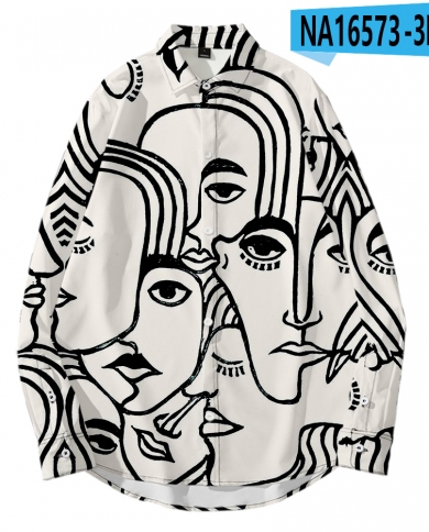 Casual  Large Size Men And Women Long-sleeved Shirt