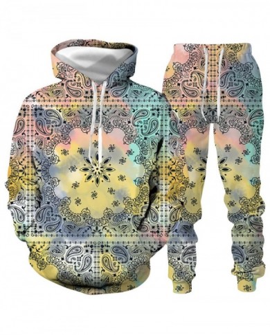 Fashion Tie-dye Loose Hooded Jacket Sweater 3D Graffiti Long-sleeved Winter Suit