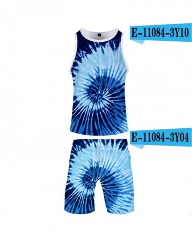 Tie-dye Sleeveless Vest Beach Pants Suit Men And Women Loose Summer Casual Suit