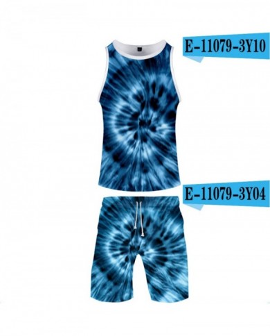 Tie-dye Sleeveless Vest Beach Pants Suit Men And Women Loose Summer Casual Suit