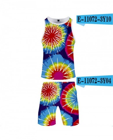 Tie-dye Sleeveless Vest Beach Pants Suit Men And Women Loose Summer Casual Suit