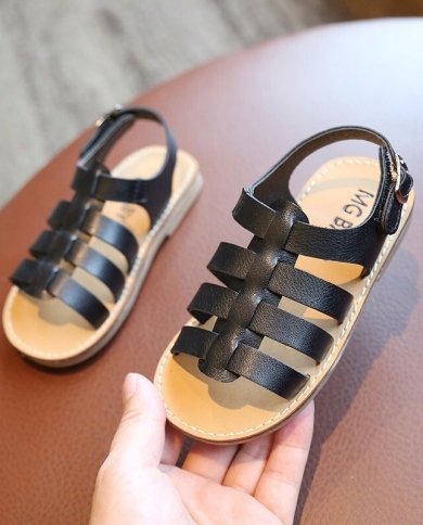 صنادل للبنات موضة صيف جديدة للأميرة الصغيرة أحذية الشاطئ الناعمة الوحيدة