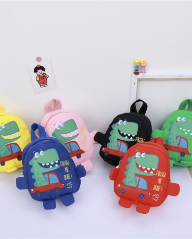 Kindergarten Cute Dinosaur School Bag Children Anti-lost Backpack Baby Outdoor Bag
