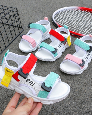 Girls Sandals  Summer New  Fashion Girls Soft-soled Sports Beach Children's Shoes