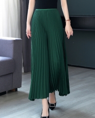 Summer  New Loose Large Size Pants Women's Thin And Straight Pleated Wide Leg Casual Pants