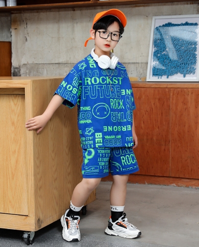 Shorts Handsome Children Clothing Short-sleeved Boys Summer Suits