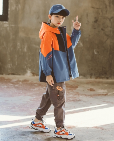 Children's Clothing Boy Jacket Spring And Autumn Trendy