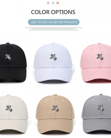 قبعة بيسبول مطرزة لرائد الفضاء من القطن الخالص