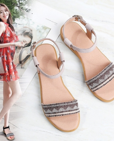 صنادل نسائية صيفية جديدة موضة صنادل كاجوال فيلكرو