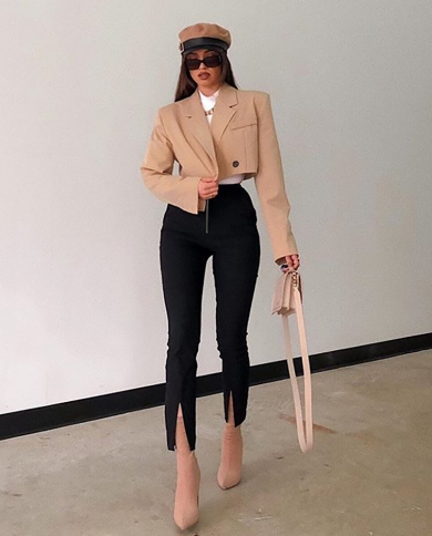 Women's Spring New Temperament Thin Pants High Waist All-match Black Trousers