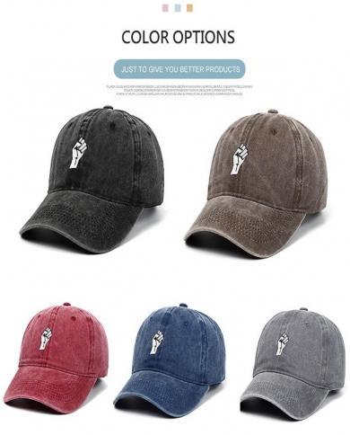 Fist Pattern Embroidery Baseball Cap Sunhat