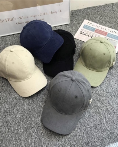 Simple Fashion Patch Hat Retro Soft Top Cap Youth All-match Shade Baseball Cap