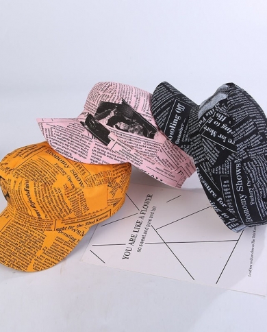 English newspaper pattern navy hat British style flat top cap Beret octagonal hat