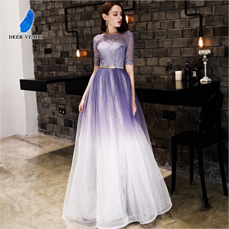 Deerveado Elegant Evening Dress Long 