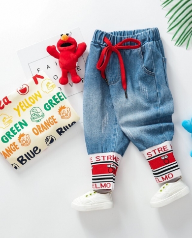 Детские джинсы Осенние контрастные джинсы для мальчиков