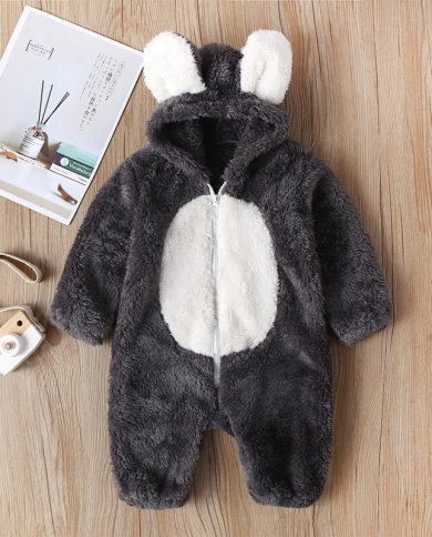 Детский комбинезон, меховой комбинезон с капюшоном