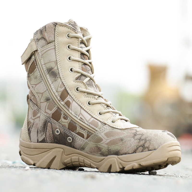 ₪236-Men Desert Tactical Military Boots Mens Working Safty Shoes Army  Combat Boots Militares Tacticos Zapatos Winter Men Shoe-Description