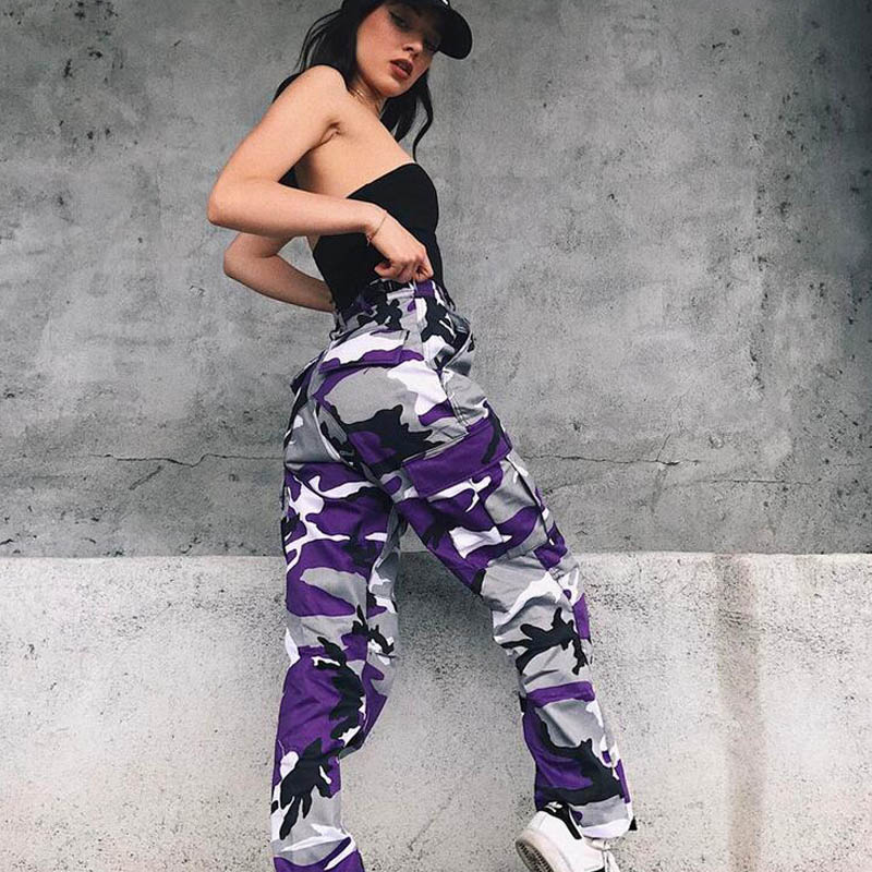high waisted camo pants women