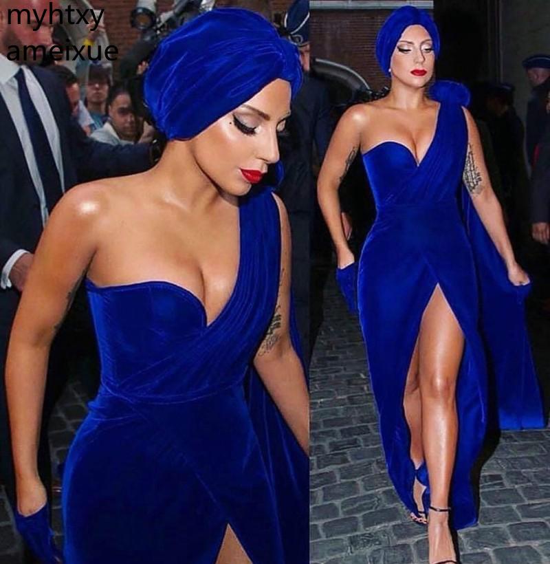 Royal blue party dress plus size outlet