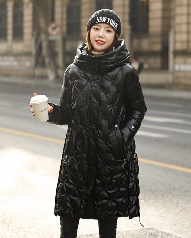 144 Winter Coat For Women Temperament Mid Length Bright
