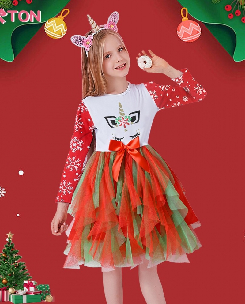 192-Dxton Girl Christmas Dress Kids Princess Party Dress Children Autumn Winter Vestidos Kids Snowflake Reindeer New Year Dr-Description 192-Dxton Girl Christmas Dress Kids Princess Party Dress Children Autumn Winter Vestidos Kids Snowflake Reindeer New Year Dr-Description
