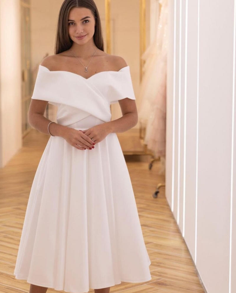 Elegant civil wedding dresses top